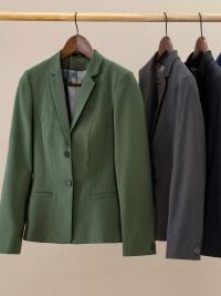 Damen Blazer Olivgrün